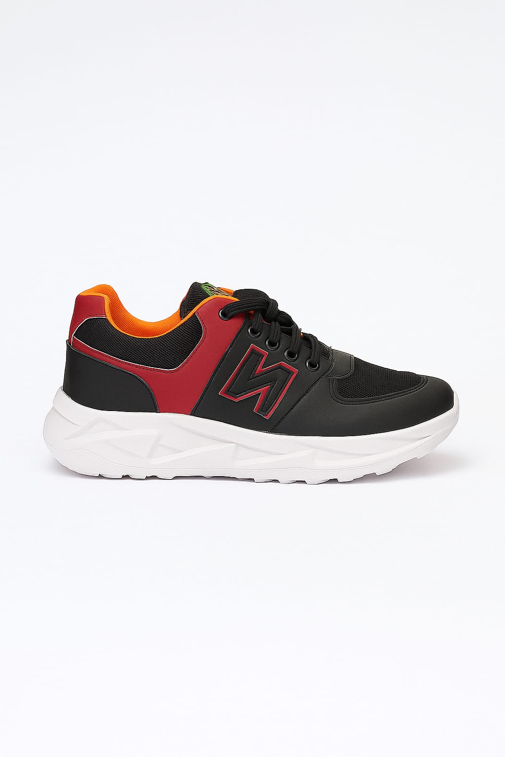 Black & Red Trendy Sports Sneakers – Bold Style with Maximum Comfort