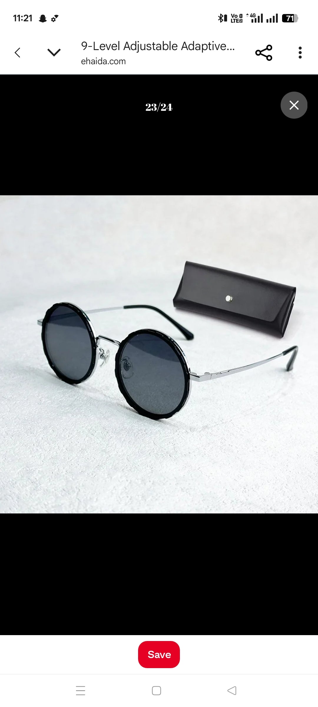 Round Lens Sunglasses – Classic Style with UV Protection