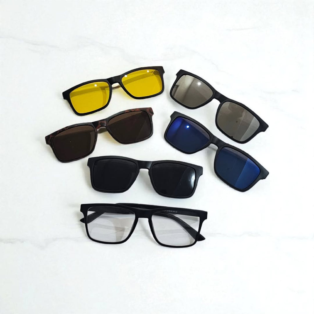 5 in 1 Attachment Glasses – All-in-One Smart Eyewear