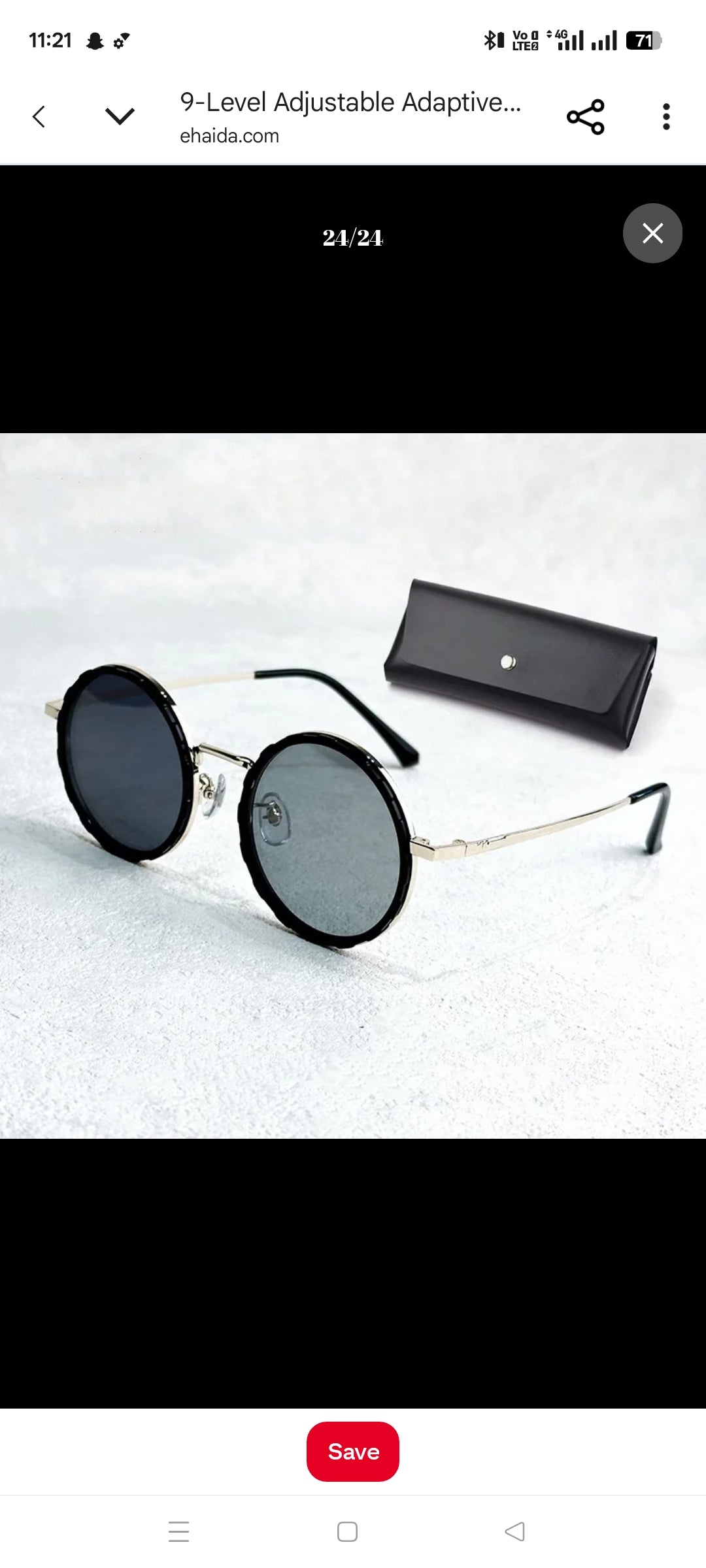 Round Lens Sunglasses – Classic Style with UV Protection