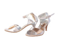 Women Silver Honeycomb Heels – Elegant Party & Formal Wear