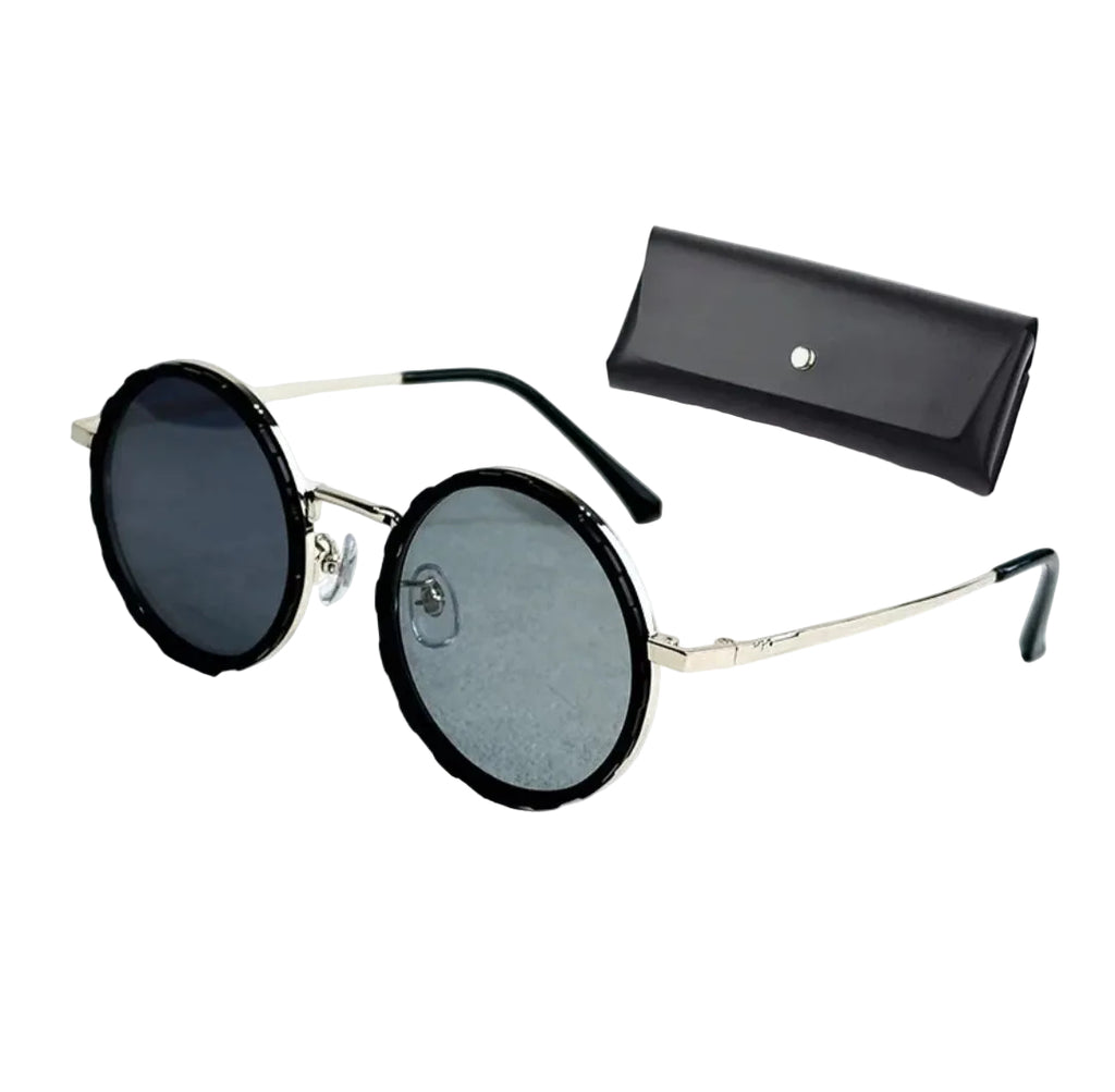Round Lens Sunglasses – Classic Style with UV Protection